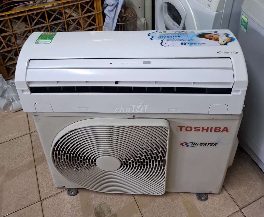 Máy lạnh Toshiba 2.0hp Inverter Trắng. Mua bán Máy lạnh, điều hoà tại Thành phố Dĩ An Bình Dương được đăng bởi ĐIỆN LẠNH ĐẠI TIẾN PHÁT  hình 1
