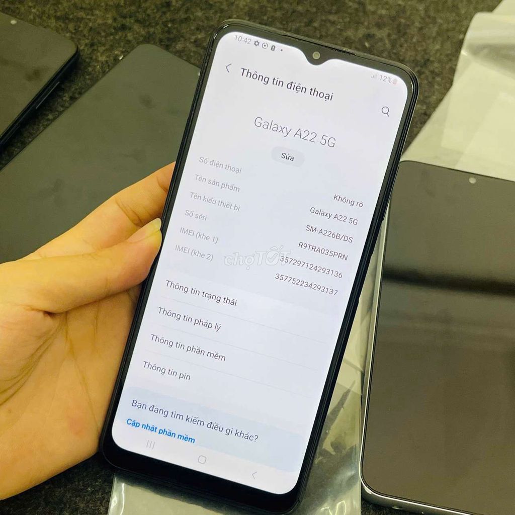 Samsung Galaxy A22 5G Đen 5000mAh. Mua bán Điện thoại tại Quận Thanh Xuân Hà Nội được đăng bởi nguyễn nga hình 1