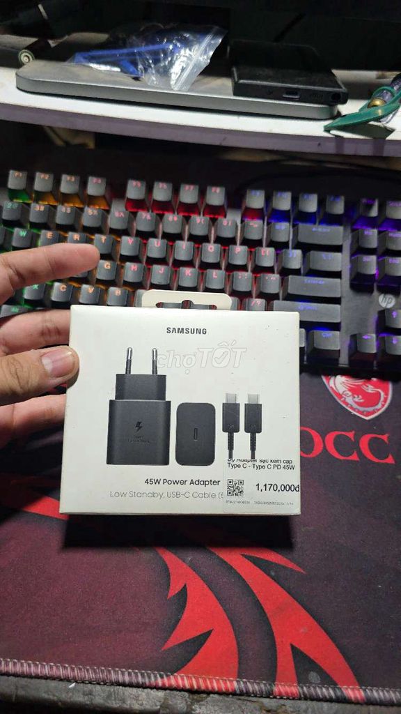 Bộ sạc Samsung 45W USB-C Đen Có FIX. Mua bán Phụ kiện (Màn hình, Chuột...) tại Huyện Phú Giáo Bình Dương được đăng bởi Trường Lee hình 1