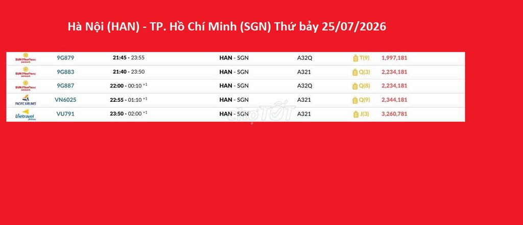 Vé máy bay Hà Nội đi TP. Hồ Chí Minh 25/07/2026. Du lịch tại Quận 6 Tp Hồ Chí Minh được đăng bởi Nguyễn Minh Đức hình 1