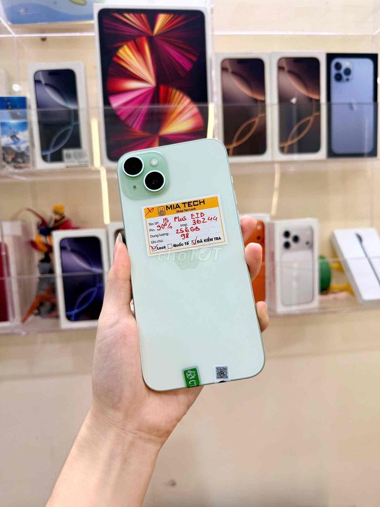 Apple iPhone 15 Plus Lock 256GB Xanh Pastel 98%. Mua bán Điện thoại tại Quận Ba Đình Hà Nội được đăng bởi Huy Trần hình 1