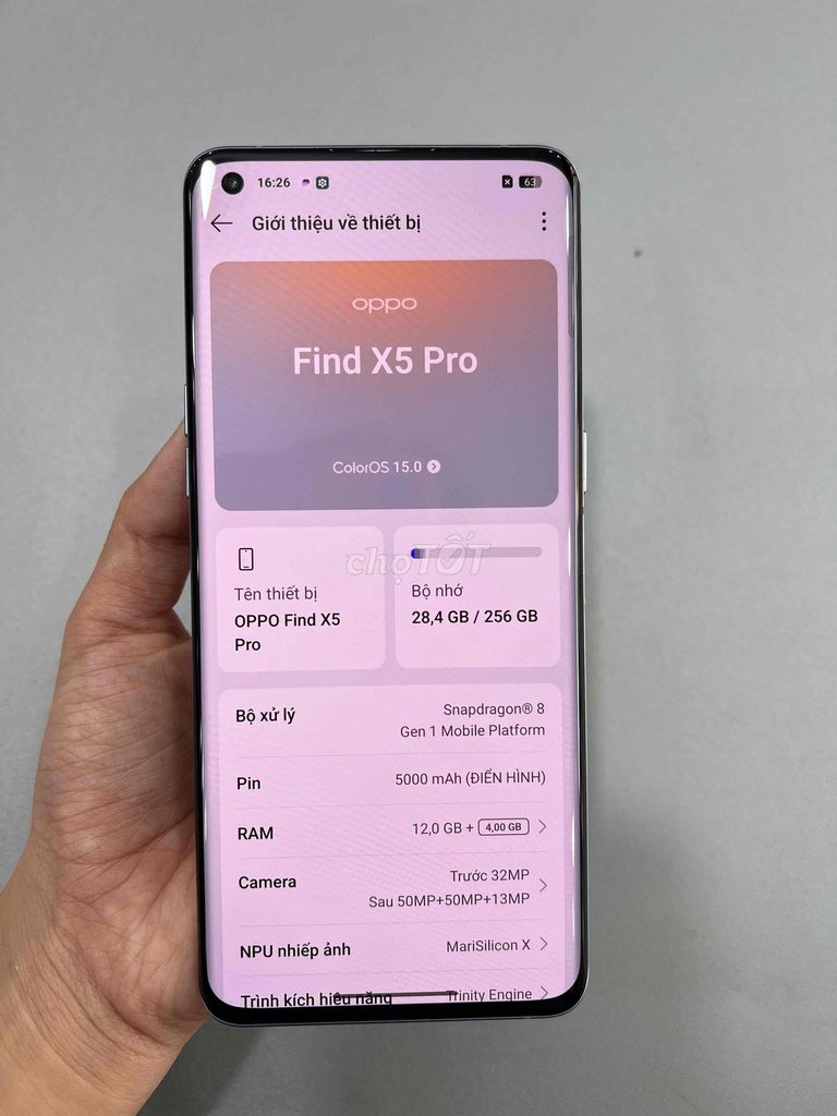 OPPO Find X5 Pro 12GB/256GB Xanh. Mua bán Điện thoại tại Quận Gò Vấp Tp Hồ Chí Minh được đăng bởi Quang Minh Mobile  hình 1