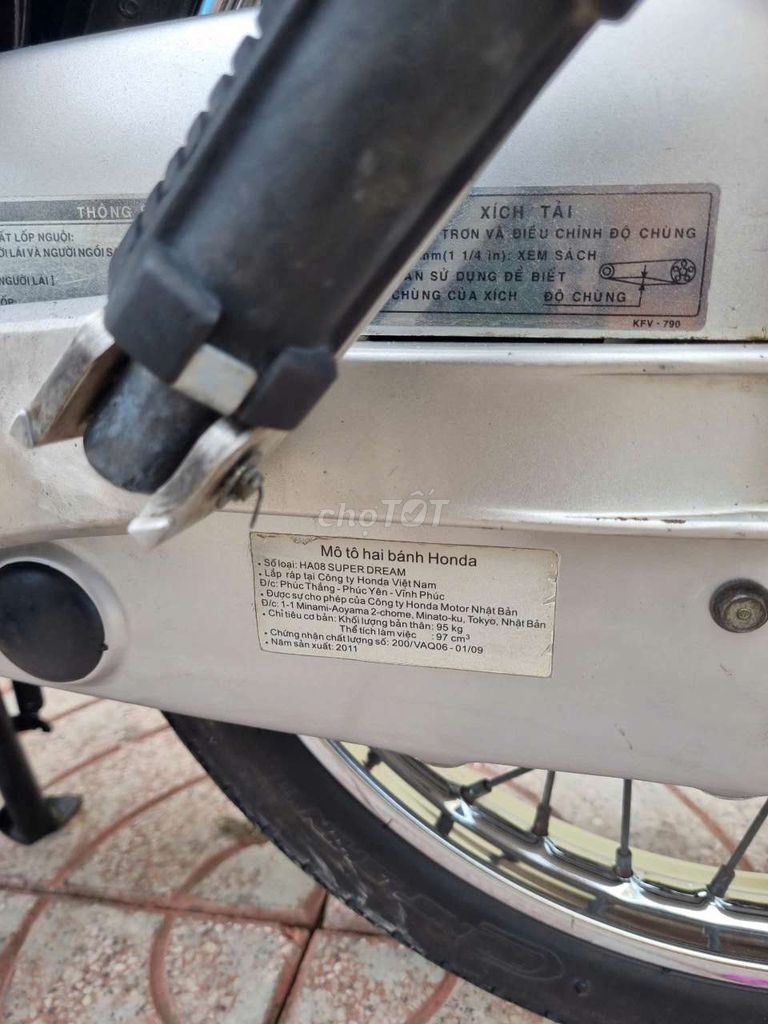 Supper dream 2011 máy zin đầu nồi zin. Mua bán Xe máy tại Thành phố Cao Lãnh Đồng Tháp được đăng bởi Vinh Quang  hình 7