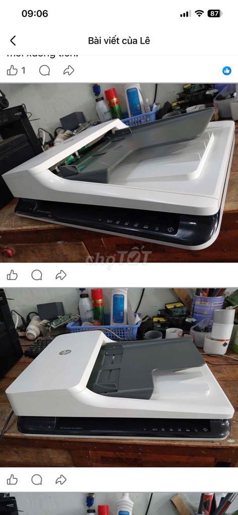 Máy scan HP ScanJet Pro 2500 f1. Mua bán Đồ dùng văn phòng tại Thành phố Cà Mau Cà Mau được đăng bởi Máy Văn Phòng Lê Kim Cà Mau hình 1