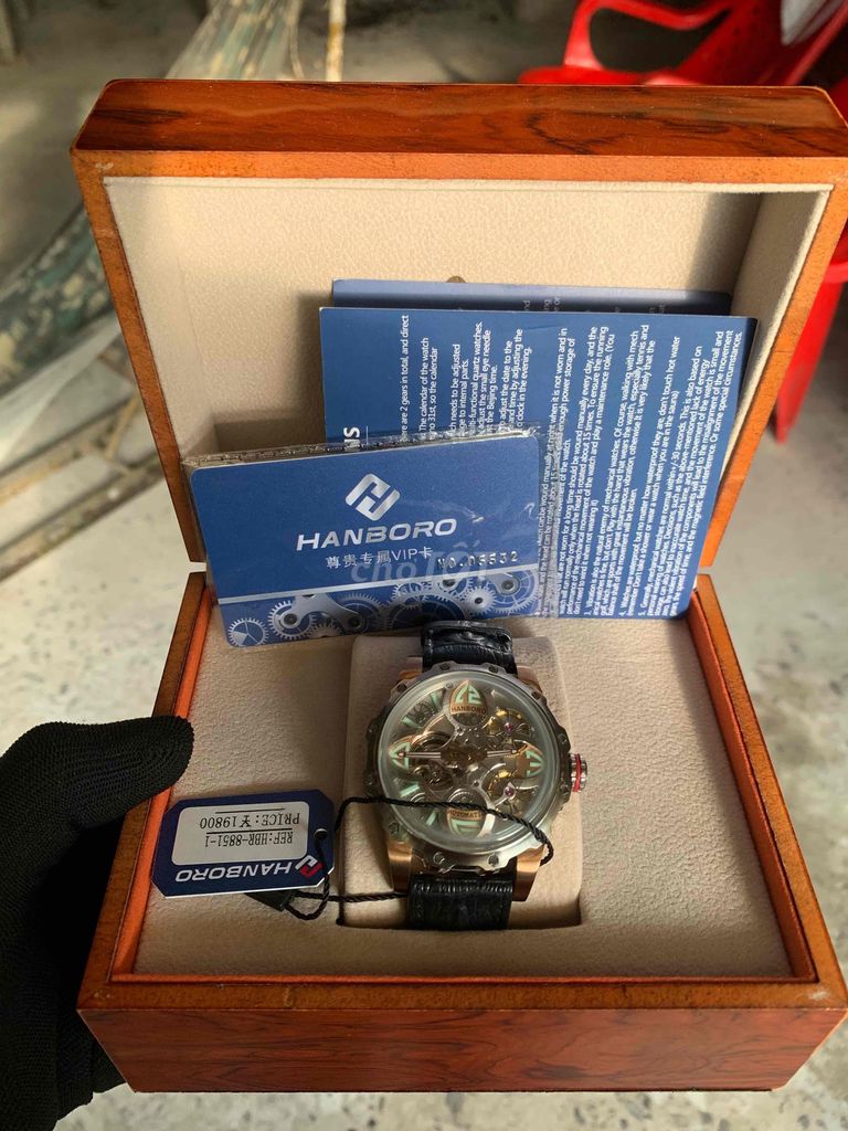 Đồng hồ HANBORO HBR-8851-F Nam Dây da. Mua bán Đồng hồ tại Quận 1 Tp Hồ Chí Minh được đăng bởi Quốc Vinh hình 1