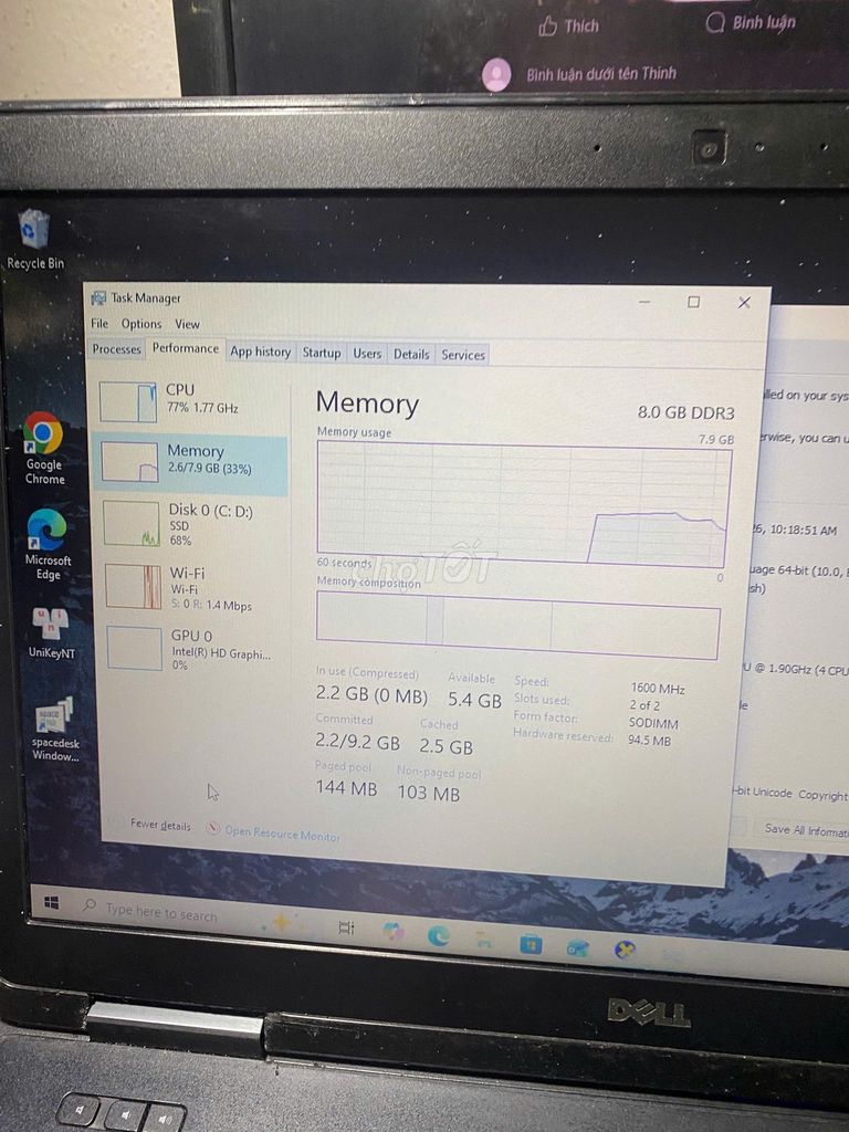 Dell Latitude E5540 i3-4030U 8GB/239GB. Mua bán Laptop tại Huyện Bình Chánh Tp Hồ Chí Minh được đăng bởi Huynnh Thinnh hình 1