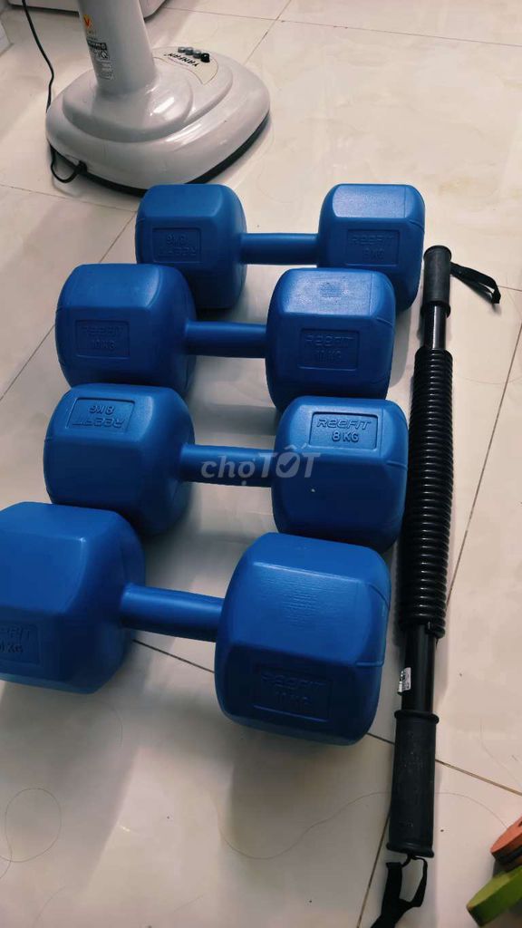 Tạ tay Reefit Xanh 10kg, 8kg