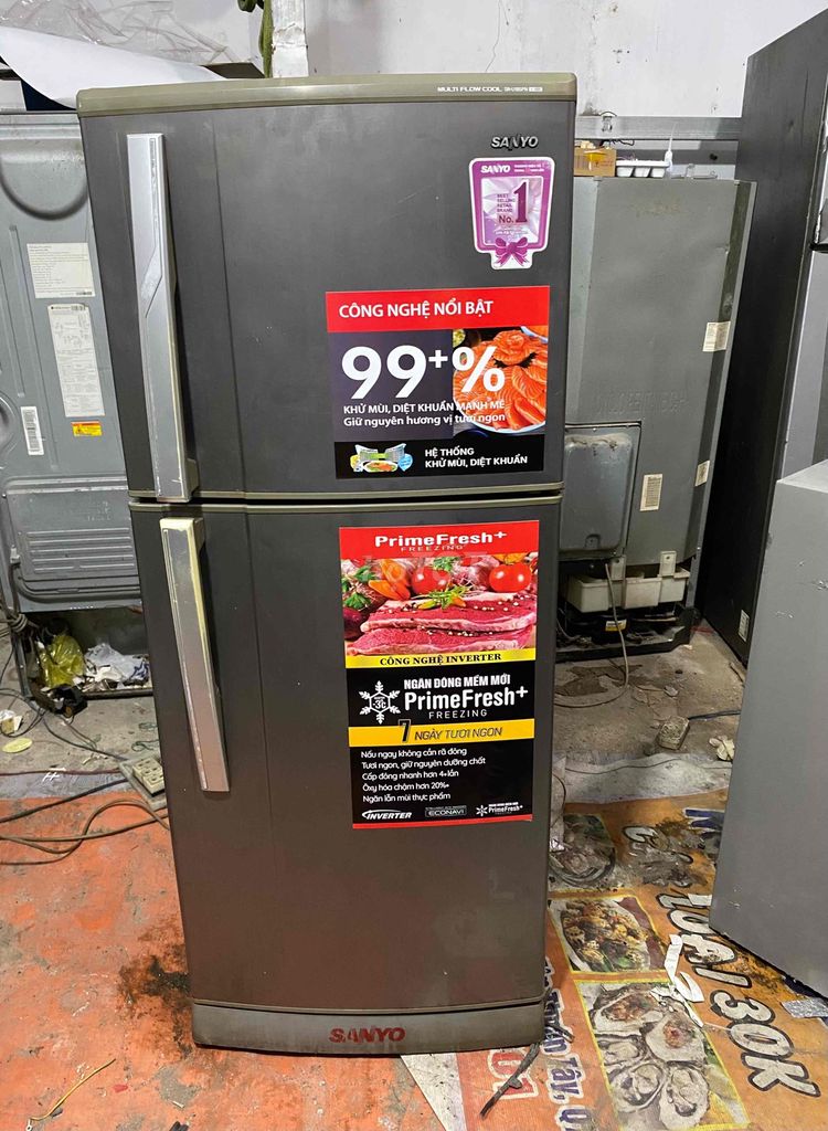 Tủ lạnh Sanyo 180L Xám. Mua bán Tủ lạnh tại Quận 8 Tp Hồ Chí Minh được đăng bởi Điện Máy Uy Tín hình 1