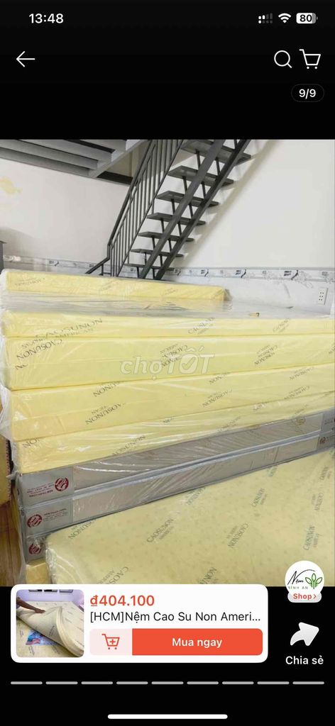 🔴NỆM CAO SU NON AMERICAN (USED) TẶNG GA GIƯỜNG✅. Mua bán Giường, chăn ga gối nệm tại Quận Tân Phú Tp Hồ Chí Minh được đăng bởi House for Rent or Sale hình 1