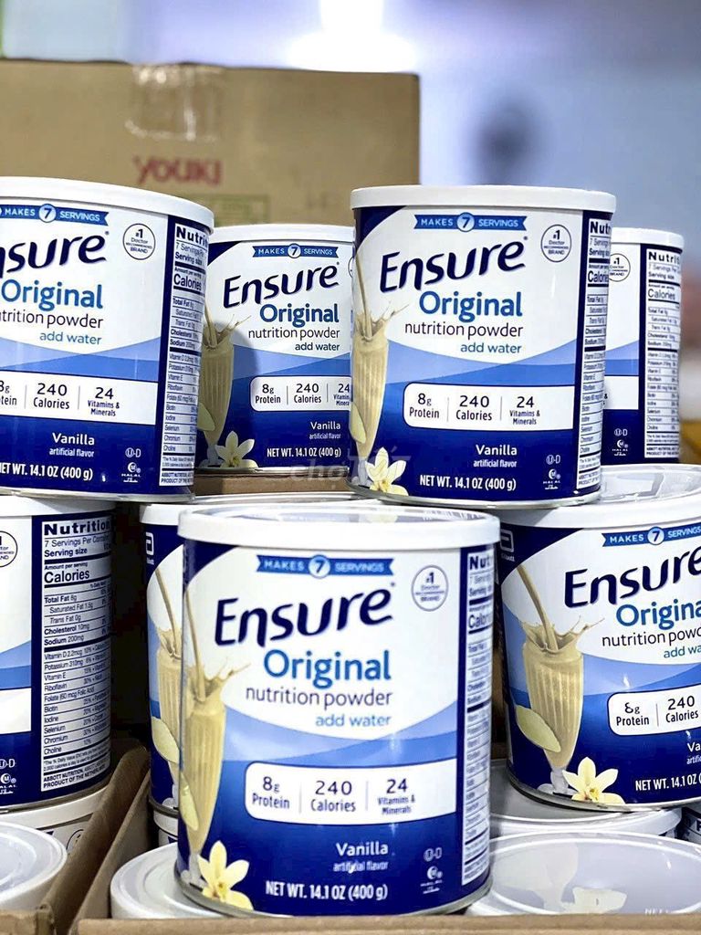 Sữa bột Ensure Original Vanilla 400g. Mua bán Đồ ăn, thực phẩm và các loại khác tại Thành phố Vĩnh Long Vĩnh Long được đăng bởi Bùi Vương Khang hình 1