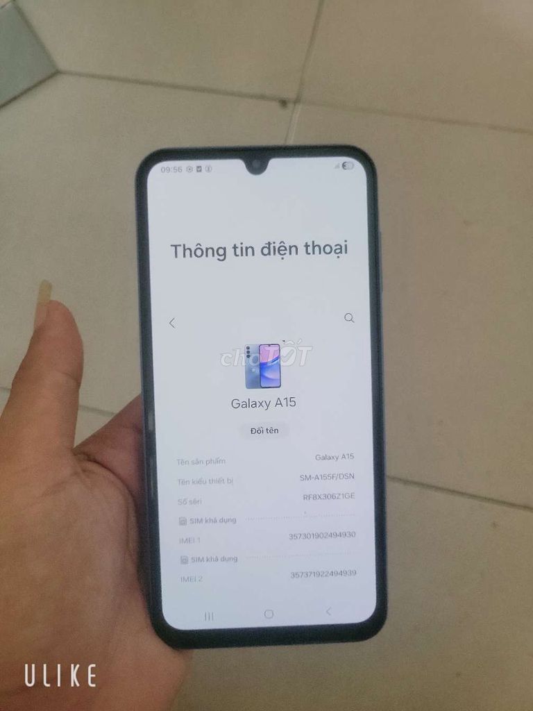 Samsung Galaxy A15 128GB Xanh Full. Mua bán Điện thoại tại Thành phố Thuận An Bình Dương được đăng bởi Nguyễn Minh Tâm hình 1