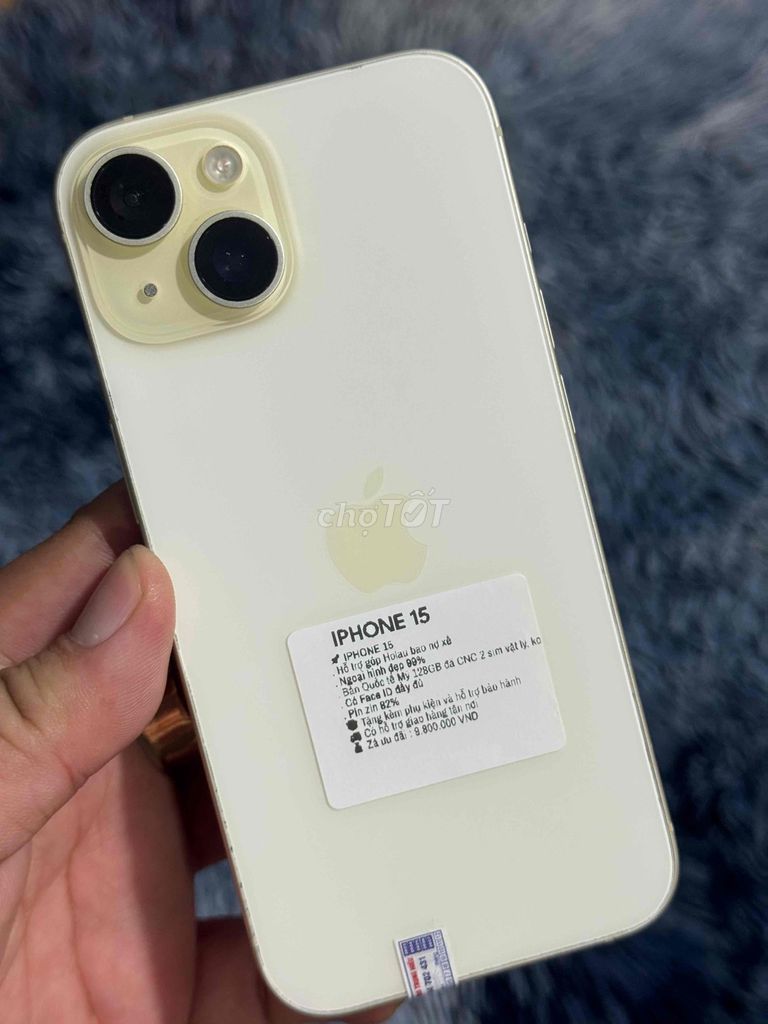 iPhone 15 Quốc tế LL/A 128GB CNC 2 sim vật lý. Mua bán Điện thoại tại Huyện Trảng Bom Đồng Nai được đăng bởi Hồ Trung Hiếu hình 1