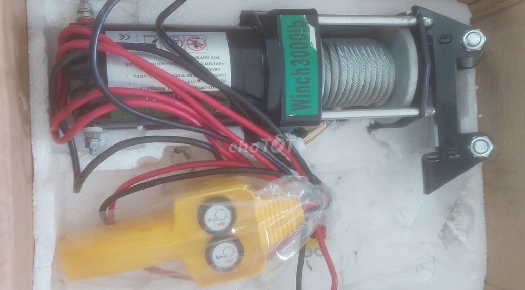 Bộ tời điện 3000lb 12V Đen, Đỏ, Vàng và 4 bánh xe. Mua bán Đồ chuyên dụng, Giống nuôi trồng tại Quận Ngũ Hành Sơn Đà Nẵng được đăng bởi Tun hình 1