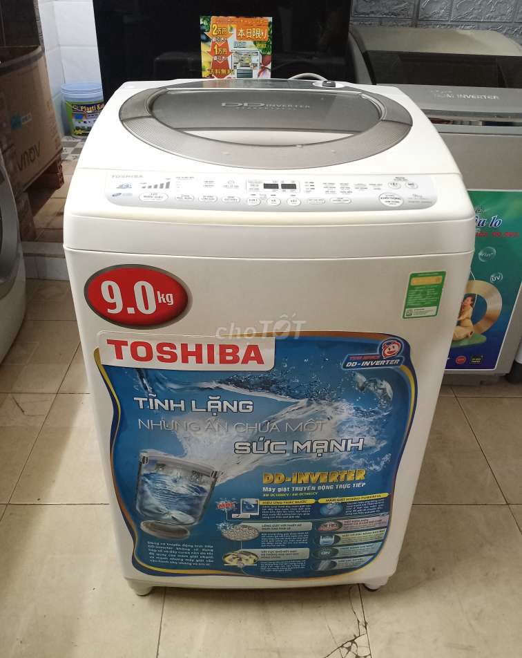 Toshiba 9kg INVERTER zin sài tốt có BH bao lắp đặt