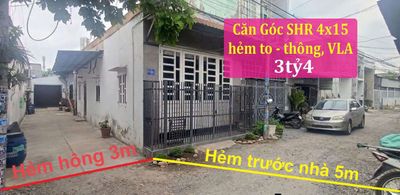 Hàng hiếm Vĩnh Lộc A, nhà shr 4x15 hẻm thông, góc 2 mặt tiền.