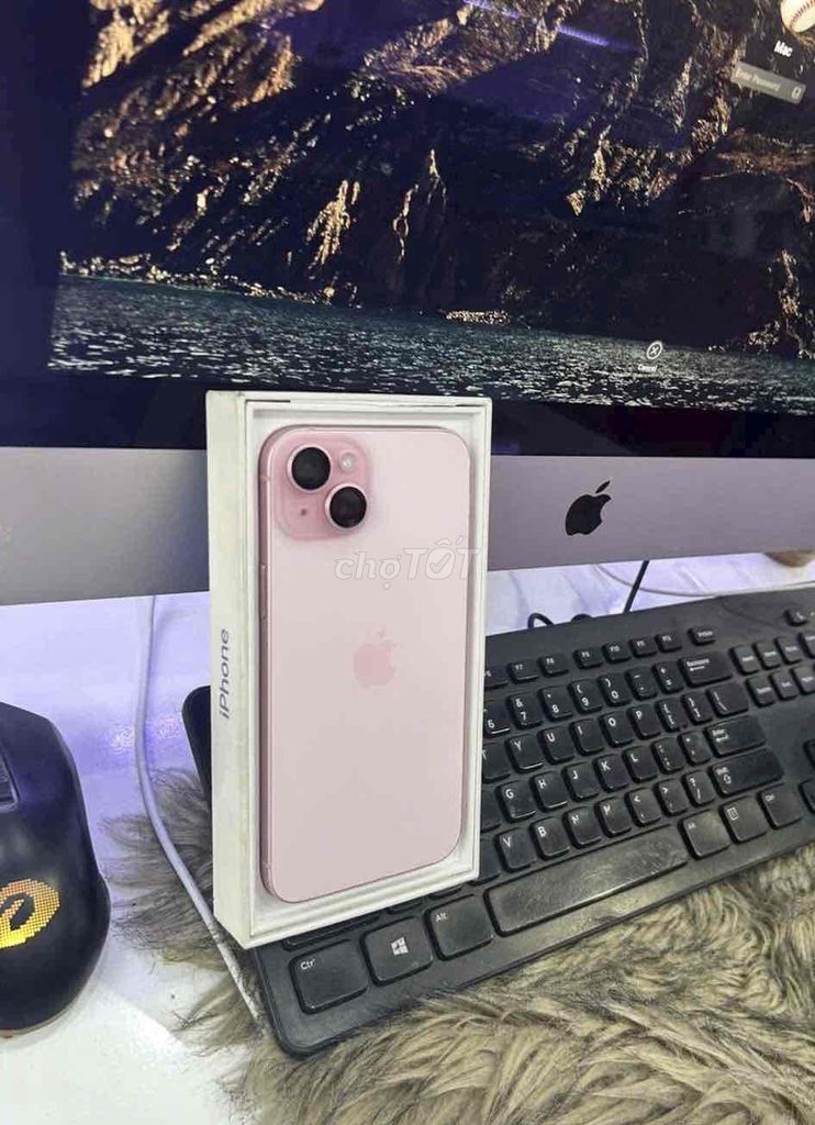 15 Plus 256GB Hồng Quốc tế Mỹ pin 100. Mua bán Điện thoại tại Quận 3 Tp Hồ Chí Minh được đăng bởi Nam Á Mobile hình 1