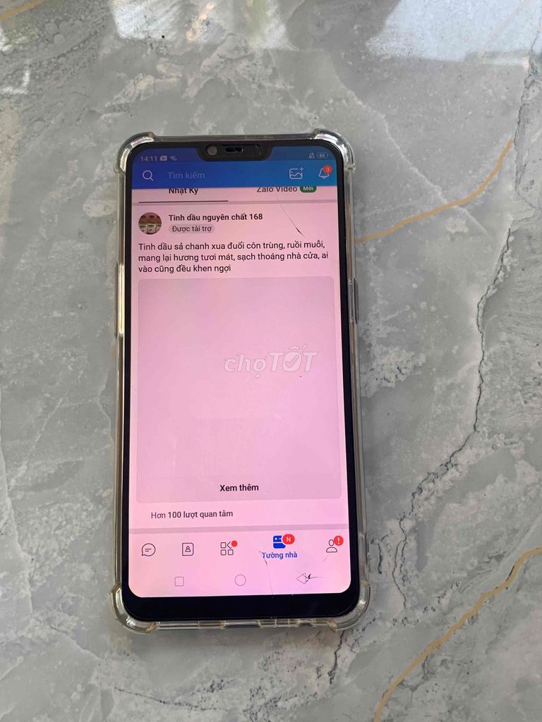 Oppo A3s Đen màn hình nứt kính. Mua bán Điện thoại tại Huyện Trà Cú Trà Vinh được đăng bởi Hoa hình 1