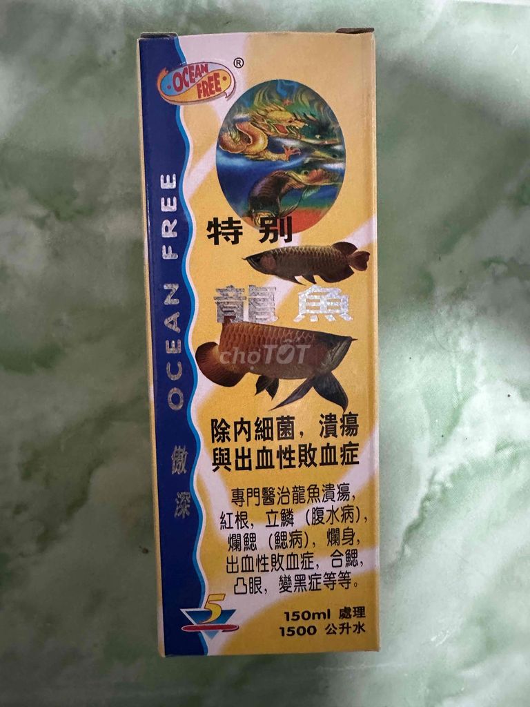 Thuốc trị bệnh cá Ocean Free 150ml cho cá rồng. Mua bán Phụ kiện, Thức ăn, Dịch vụ tại Quận 7 Tp Hồ Chí Minh được đăng bởi Quốc Khải  hình 1