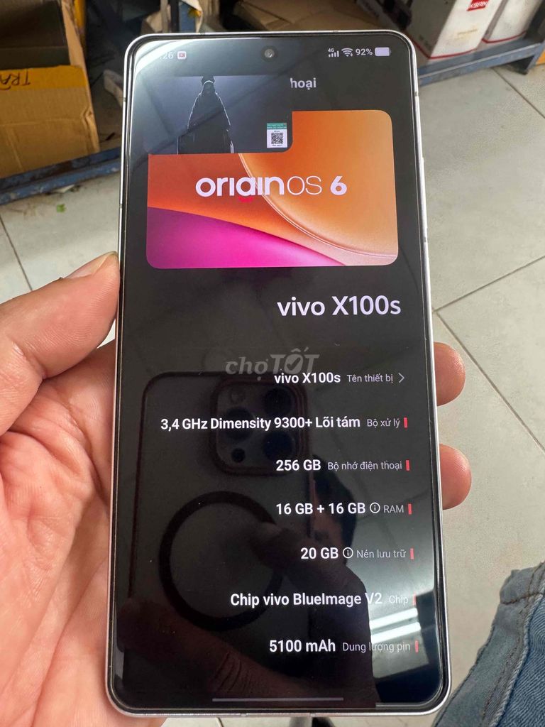 Vivo X100s ram 16-256G. Mua bán Điện thoại tại Thành phố Nha Trang Khánh Hòa được đăng bởi Đỗ Minh Tú hình 1
