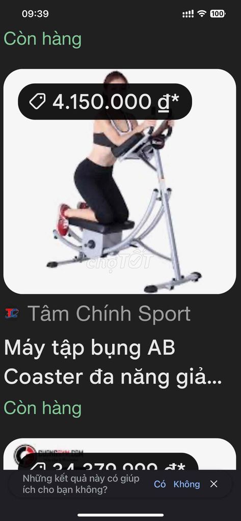 thanh lý máy gập bụng