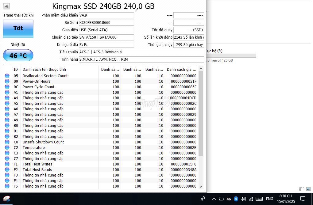 ssd kingmax 240g