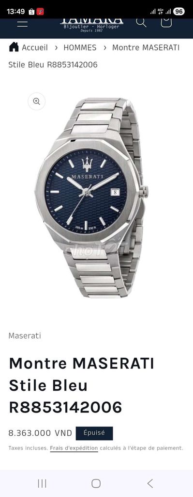 Đồng hồ Maserati . Mua bán Đồng hồ tại Thị xã Phú Mỹ Bà Rịa - Vũng Tàu được đăng bởi Phan Quí hình 1
