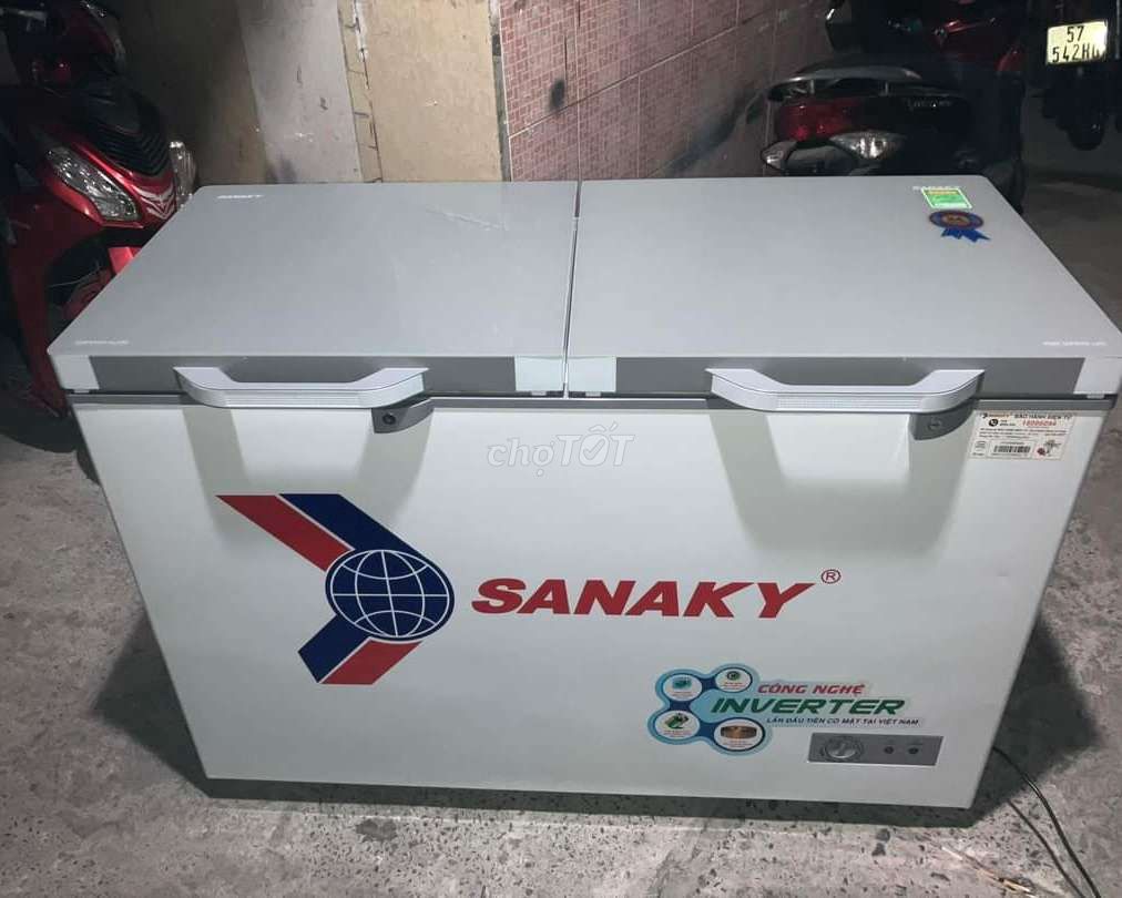 Thanh lý tủ đông Sanaky Inverter 270L mặt kính