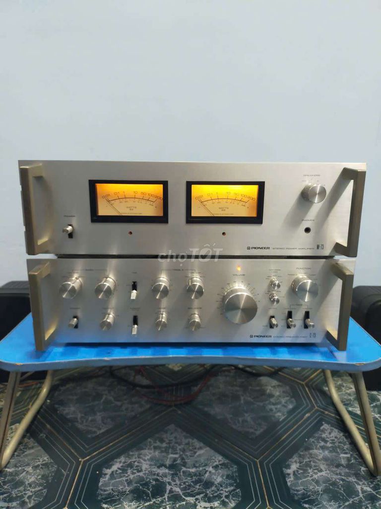 Amply Pioneer C-73, M-73 Bạc. Mua bán Tivi, Âm thanh tại Quận 6 Tp Hồ Chí Minh được đăng bởi Trí Huỳnh  hình 1