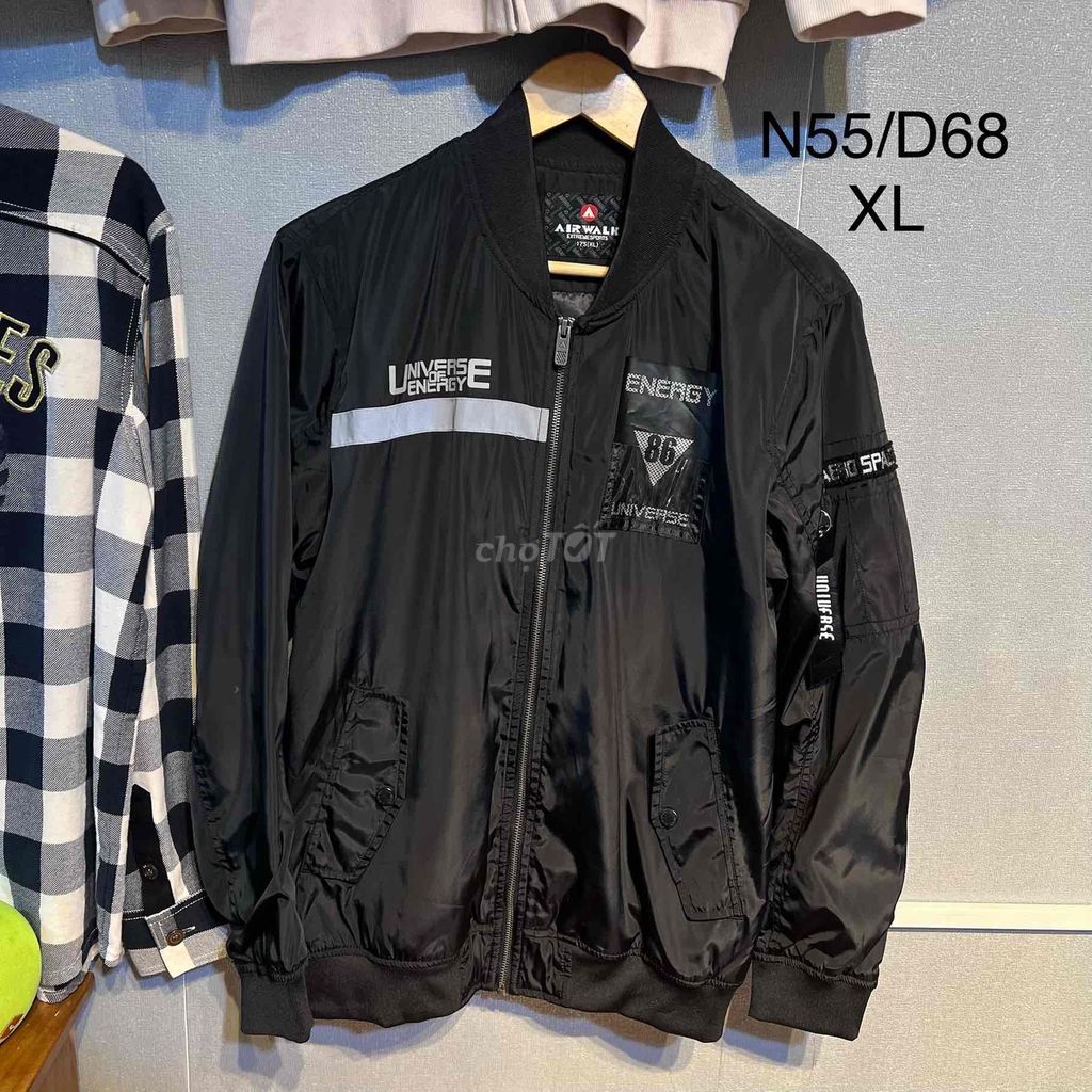 Áo khoác bomber Airwalk XL Đen mới 99%. Mua bán Quần áo tại Huyện Đức Trọng Lâm Đồng được đăng bởi Black 2hand  hình 1