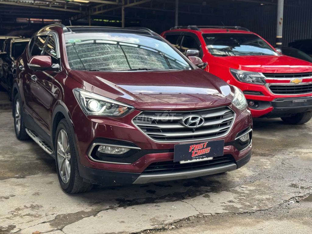 Hyundai Santafe 2018 máy xăng 2.4L 2 cầu,màu đỏ. Mua bán Ô tô tại Quận Bình Tân Tp Hồ Chí Minh được đăng bởi Son Do hình 3
