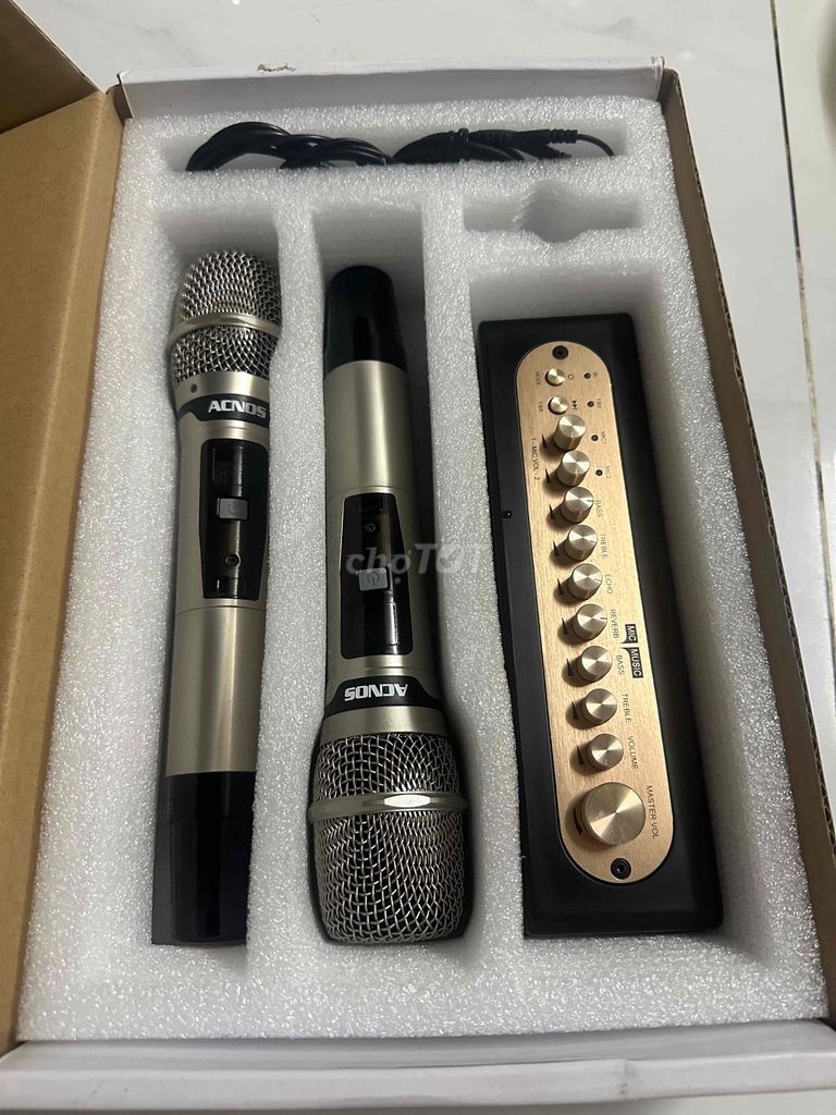 Vang số karaoke Acnos Mi30S Vàng đồng, Đen. Mua bán Tivi, Âm thanh tại Quận 10 Tp Hồ Chí Minh được đăng bởi Chữ Tín Đặt Hàng đầu hình 1