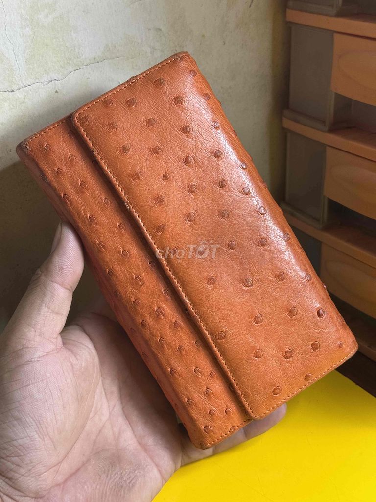 Ví da đà điểu hàng nội địa nhật (giá 500k). Mua bán Túi xách tại Quận Tân Bình Tp Hồ Chí Minh được đăng bởi Chuyên Bán Đồ 2hand hình 1