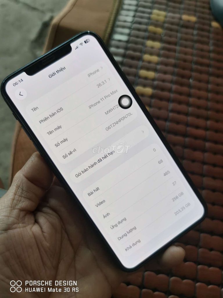 Apple iPhone 11 Pro Max 256GB Xanh rêu. Mua bán Điện thoại tại Huyện Châu Thành Tây Ninh được đăng bởi Phi Phuong hình 1