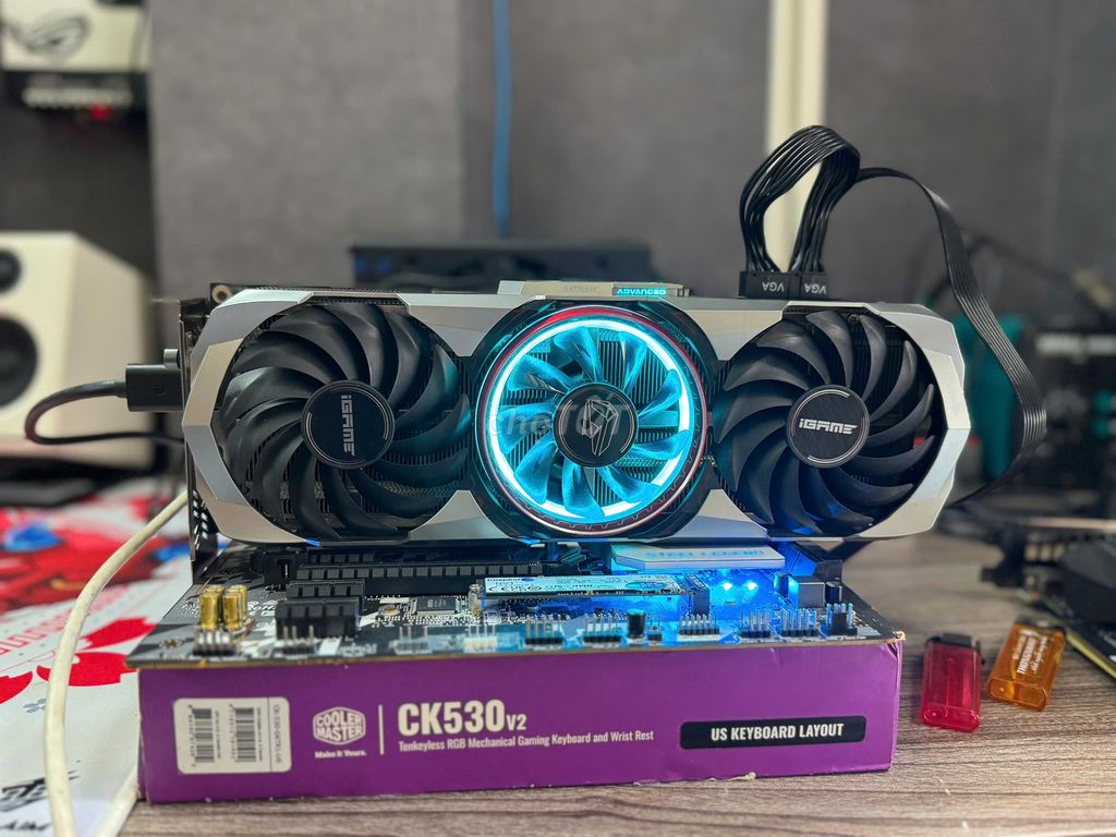 VGA RTX 3070Ti 8GB Colorful Advance 3 Fan Led Đẹp