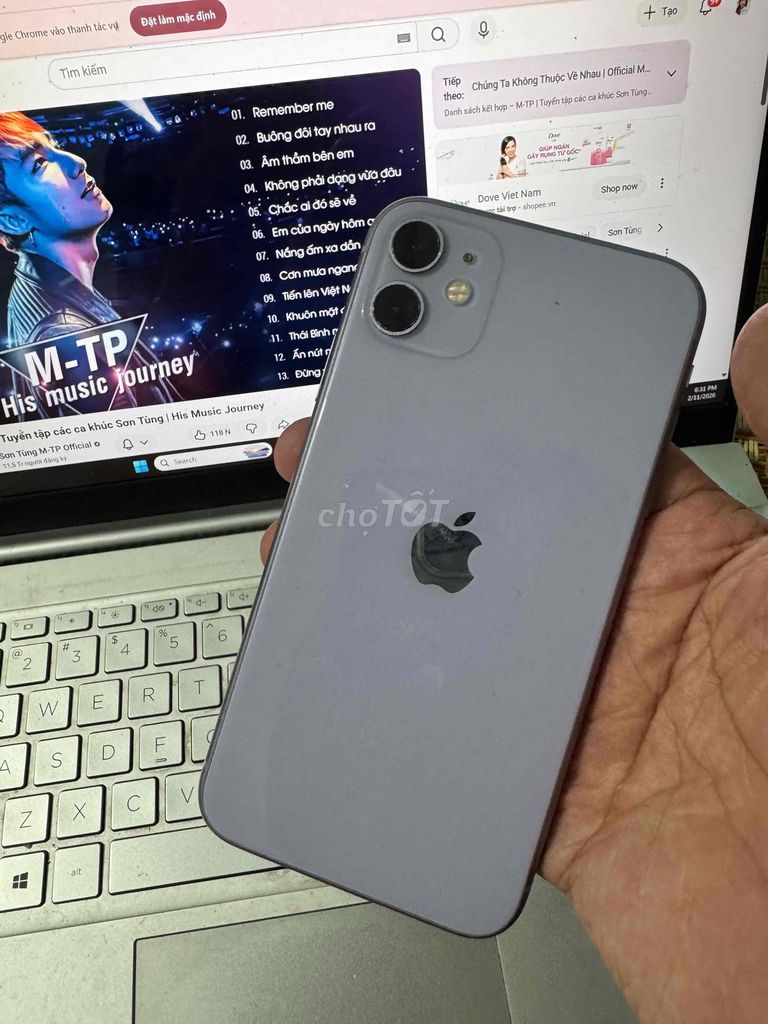 Apple iPhone 11 64GB Tím. Mua bán Điện thoại tại Thành phố Bến Tre Bến Tre được đăng bởi H V hình 1
