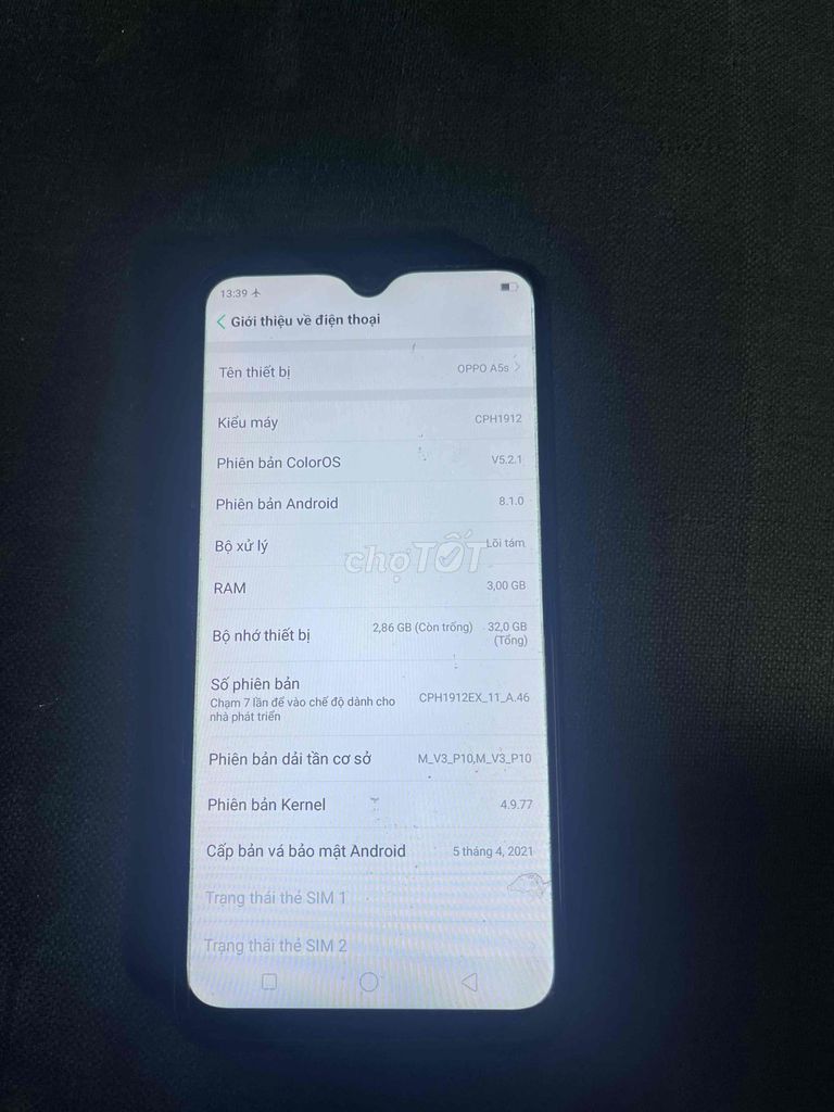 OPPO A5s 32GB Đen,máy còn nguyên zin. Mua bán Điện thoại tại Quận 8 Tp Hồ Chí Minh được đăng bởi ngothanhdieungo hình 1