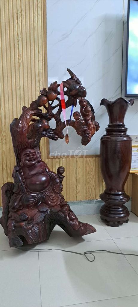 Tượng Di Lặc Gỗ Trang Trí. Mua bán Đồ sưu tầm, đồ cổ tại Quận Thanh Khê Đà Nẵng được đăng bởi Đinh Văn Quang hình 1