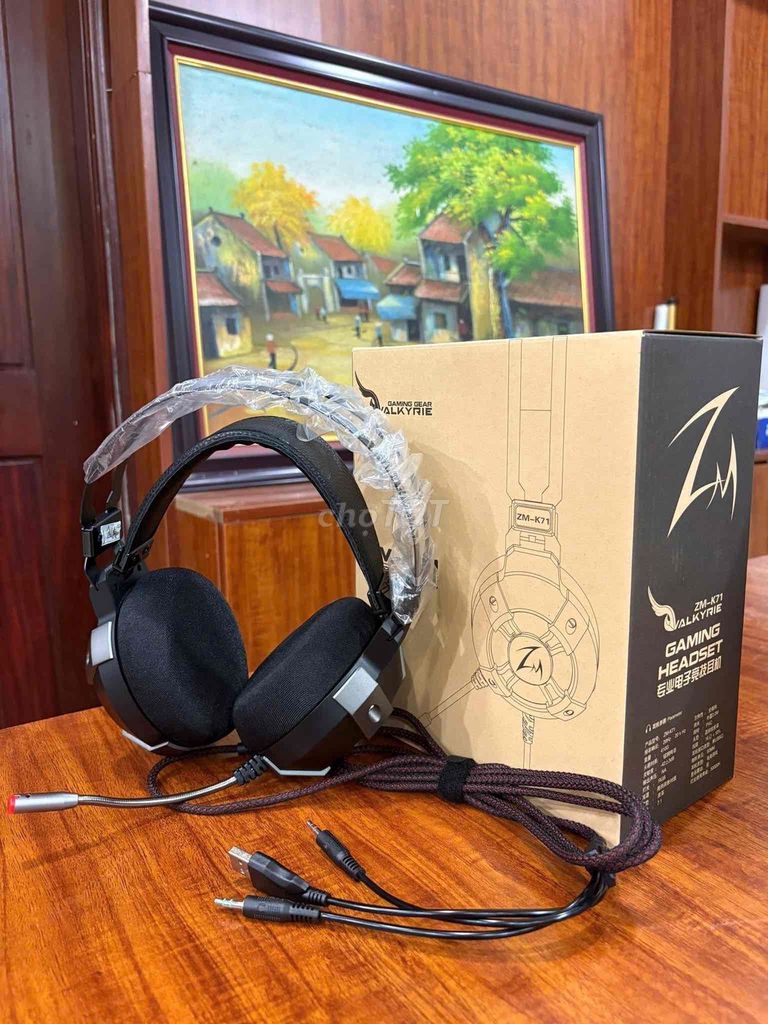 Tai nghe gaming Valkyrie ZM-K71 Đen. Mua bán Tivi, Âm thanh tại Quận Sơn Trà Đà Nẵng được đăng bởi Roman hình 1