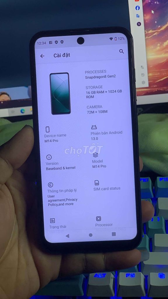 Mi 14 Pro ChunKua 16/1TB. Mua bán Điện thoại tại Quận Gò Vấp Tp Hồ Chí Minh được đăng bởi Anhh Mười hình 1
