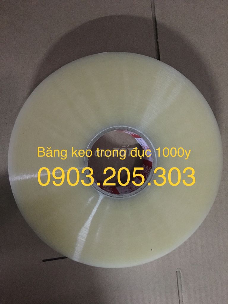 Băng keo Trong 48mm 1000 yard, 100y, 200y, giá sỉ.. Mua bán Đồ chuyên dụng, Giống nuôi trồng tại Quận 12 Tp Hồ Chí Minh được đăng bởi Mr: Phúc hình 1