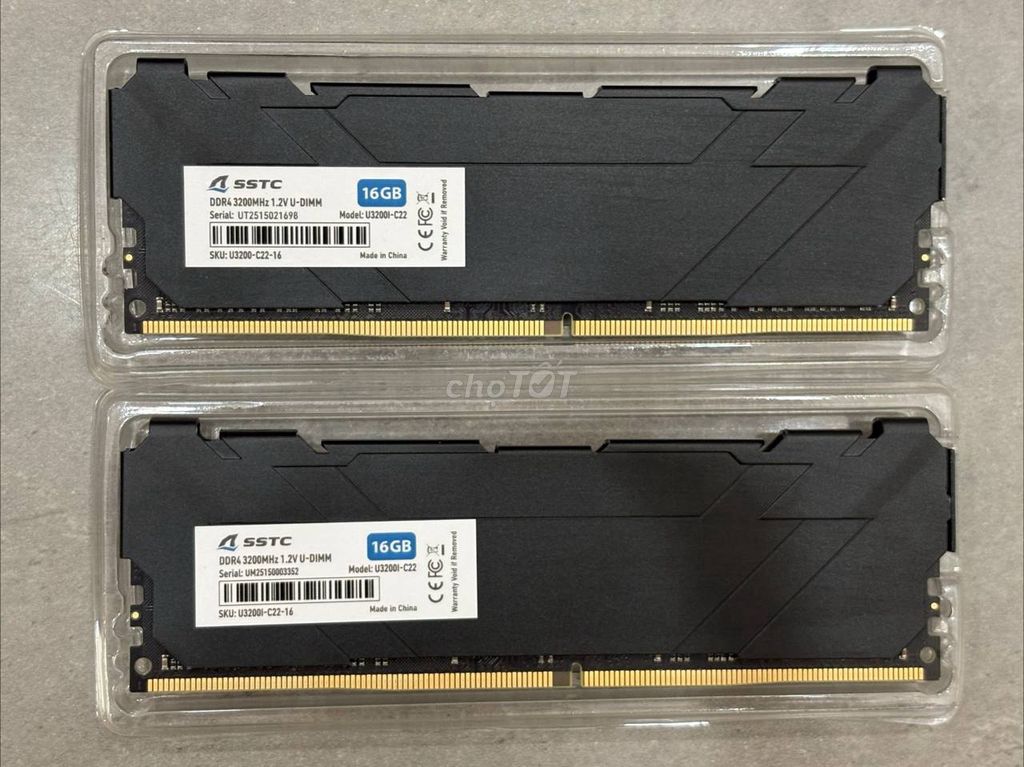 RAM DDR4 SSTC U3200I-C22 16GB. Mua bán Linh kiện (RAM, Card...) tại Quận Tân Bình Tp Hồ Chí Minh được đăng bởi Nguyễn Hoàng Nhã  hình 1