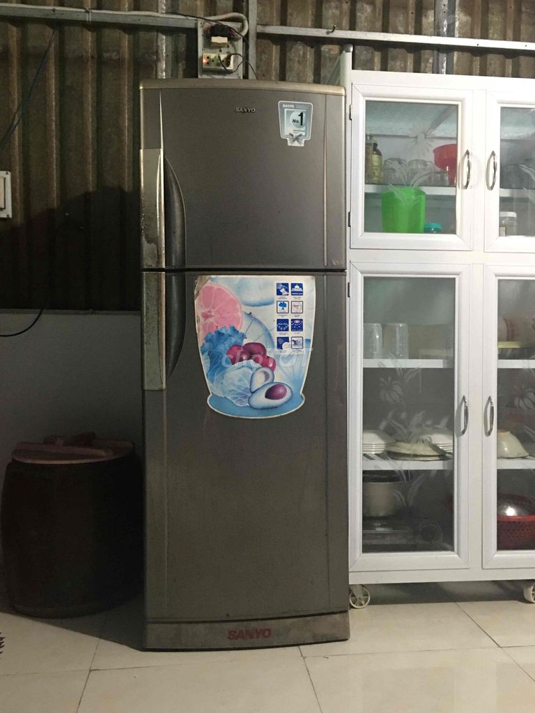 Tủ lạnh Sanyo 1m4 Xám. Mua bán Tủ lạnh tại Thành phố Tây Ninh Tây Ninh được đăng bởi Trần Minh Tâm  hình 1