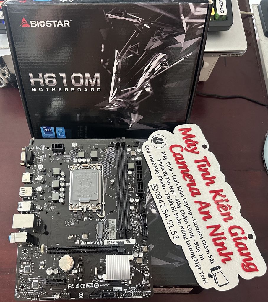 sẵn main Biostar H610MHP 2.0  new. Mua bán Linh kiện (RAM, Card...) tại Thành phố Rạch Giá Kiên Giang được đăng bởi Máy Tính Kiên Giang hình 1