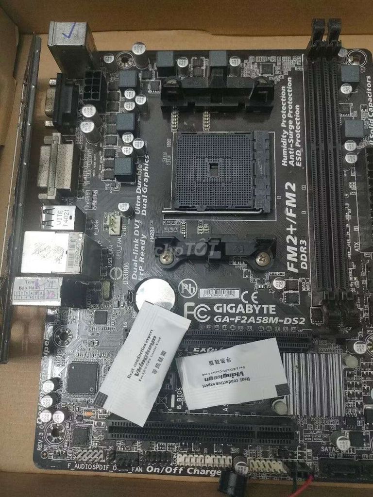 Mainboard Gigabyte GA-F2A58M-DS2 FM2+. Mua bán Linh kiện (RAM, Card...) tại Huyện Châu Thành Bến Tre được đăng bởi một  hình 1