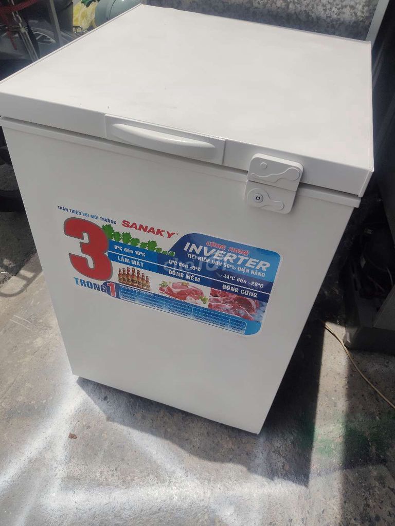 Tủ đông Sanaky 100L Inverter cũ Trắng. Mua bán Tủ lạnh tại Huyện Hóc Môn Tp Hồ Chí Minh được đăng bởi long hình 1