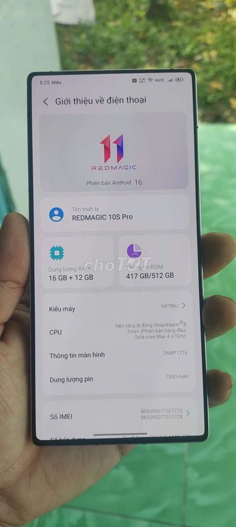 REDMAGIC 10S Pro 16GB/512GB 99% đẹp. Mua bán Điện thoại tại Thị xã Bến Cát Bình Dương được đăng bởi Gaming Phone hình 1