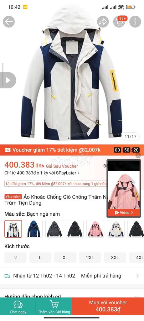 Áo khoác lót lông mỏng XL. Mua bán Quần áo tại Thị xã Phú Mỹ Bà Rịa - Vũng Tàu được đăng bởi Trần Thị Nhật Diệu hình 1