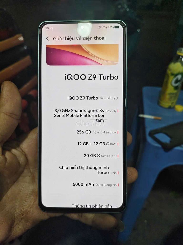 iQOO Z9 Turbo Xanh lá 256GB. Mua bán Điện thoại tại Quận 8 Tp Hồ Chí Minh được đăng bởi androi giá rẻ  hình 1
