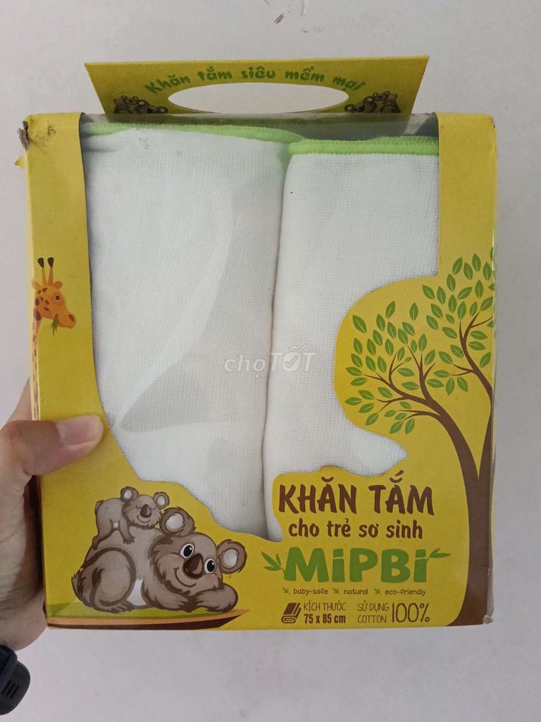 Thanh lý Khăn tắm MiPBi Cotton 75x85cm cho bé. Mua bán Mẹ và bé tại Quận 11 Tp Hồ Chí Minh được đăng bởi AHUIS hình 1