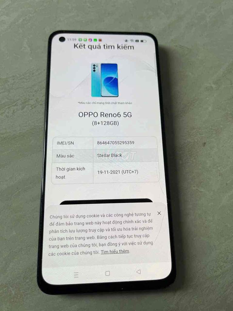 Oppo Reno6 5G 8/128GB zin nứt lưng và nứt kính. Mua bán Điện thoại tại Quận 8 Tp Hồ Chí Minh được đăng bởi điện thoại giá rẻ  hình 1